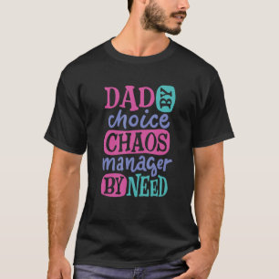 MensパパバイチョイスカオスマネージャーBy Needパパ Tシャツ