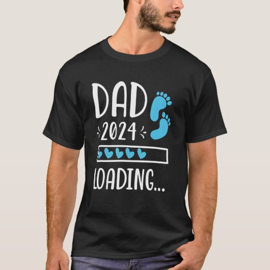 Mensパパ2024将来の父パパ期待をロード Tシャツ (正面)