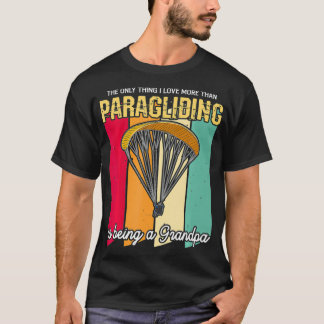 Mensパラグライダーの引用文 Tシャツ