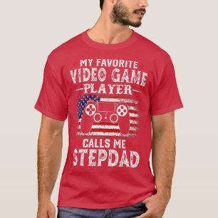 Mensビデオゲお気に入りのームプレーヤーがStepdaを呼び出す Tシャツ