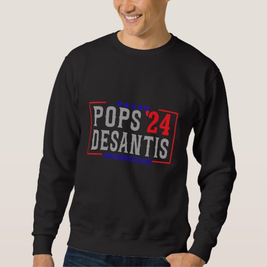 Mensポップ2024 Desantis Make America Floridaポップ スウェットシャツ (正面)