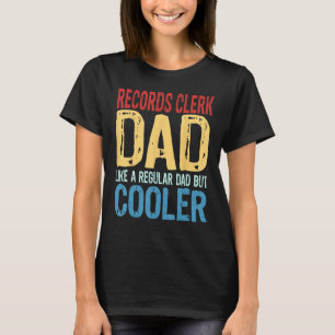 Mensレコードの店員パパのように通常のパパがCo Tシャツ