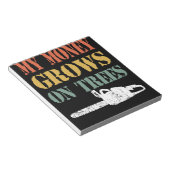 Mensレトロおもしろいロガーのギフト男性へヴィンテージ ノートパッド (アングル)