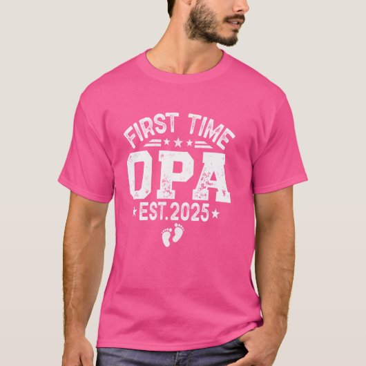 Mensレトロ初めてOpa Est 2025がOpaに昇格 Tシャツ (正面)