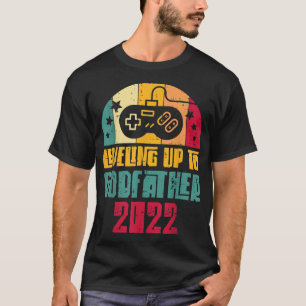 Mensレベリングまでゴッドファーザー2022ゲームコントローラー Tシャツ