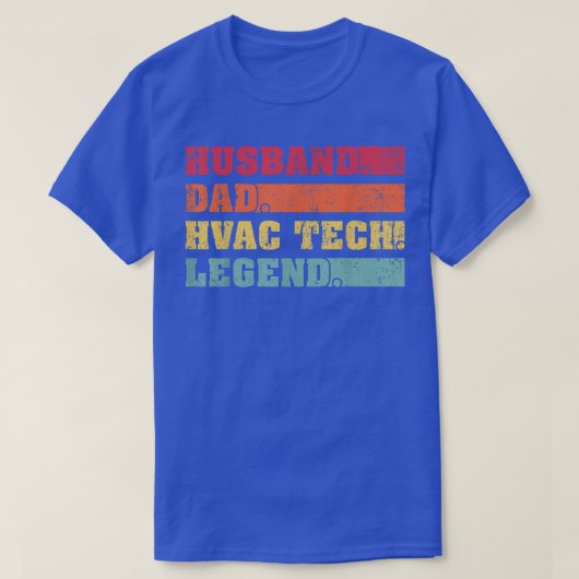 Mensヴィンテージスタイル夫パパHVAC技術者の脂肪 Tシャツ (デザイン正面)