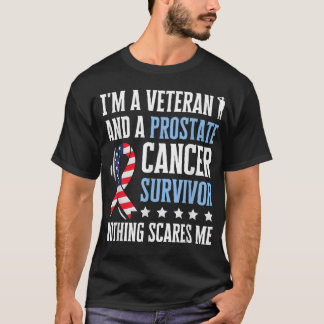 Mens前立腺がん生存者退役軍人化学療法 Tシャツ