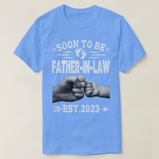 Mens動揺して Soon Be FatherInLaw Est 2023私 Tシャツ (デザイン正面)