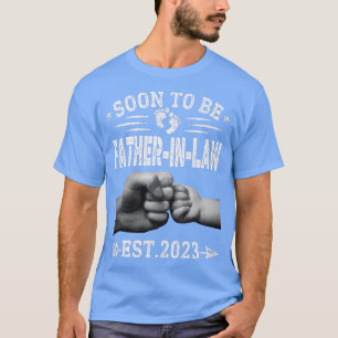 Mens動揺して Soon Be FatherInLaw Est 2023私 Tシャツ