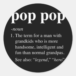 Mens定ポップ・アートのポップ・アートの義Poppopおもしろい辞書 ラウンドシール