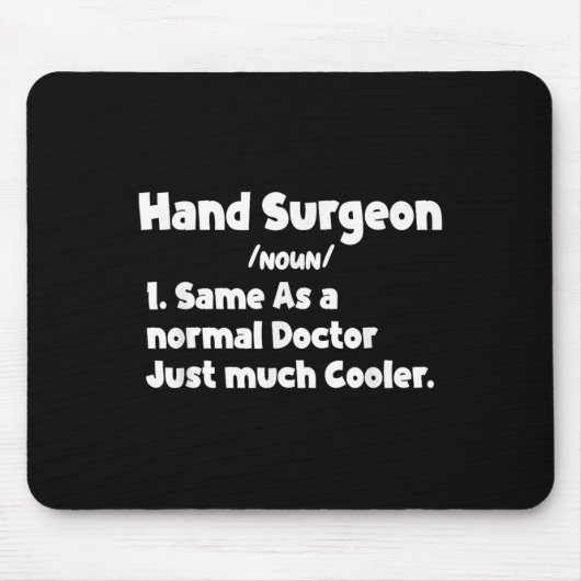 Mens手外科医の定義Surgery Doctor Hand S マウスパッド (正面)