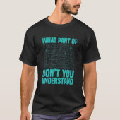 Mens数式What Part Of Not You Equal S Tシャツ (正面)