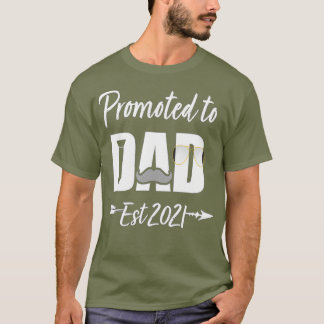 Mens新しい父の贈り物はすぐにパパに昇進する Tシャツ