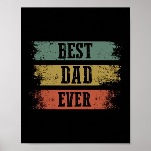 Mens最高のパパEver おもしろい Gift For Father &# S Day ポスター (正面)