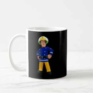 Mens最高の Fireman Children Cartoons Sam Gift For M コーヒーマグカップ