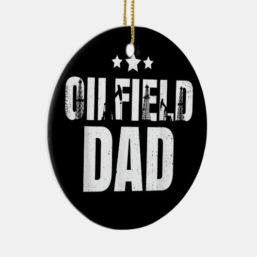 Mens油リグワーカーズ油田パパ油田作業員 セラミックオーナメント (右)
