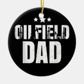 Mens油リグワーカーズ油田パパ油田作業員 セラミックオーナメント (正面)