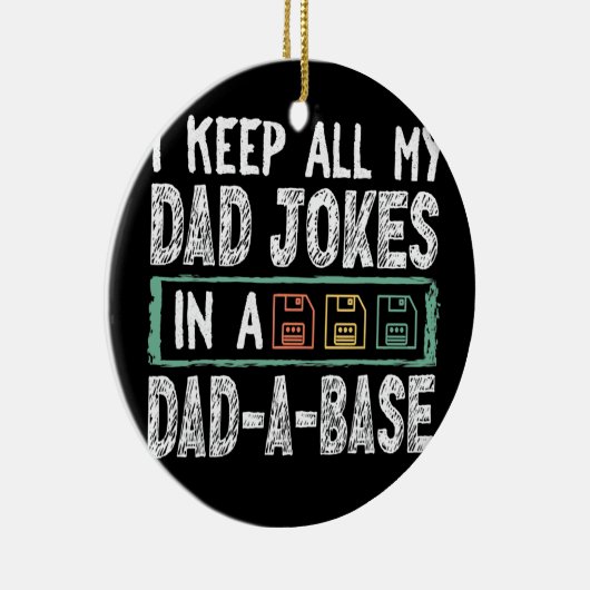 Mens私の保全てのパパがベースのパパでジョーク セラミックオーナメント (右)