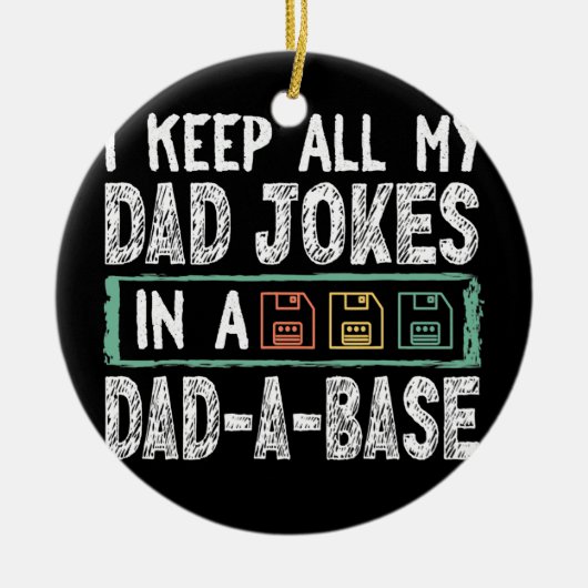Mens私の保全てのパパがベースのパパでジョーク セラミックオーナメント (正面)