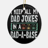 Mens私の保全てのパパがベースのパパでジョーク セラミックオーナメント (左)