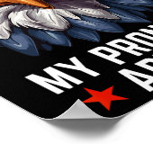 Mens私の発音は7月おもしろいAのUsa Eagle 4thである ポスター (角)