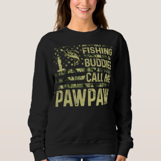 Mens私の魚釣り仲間は私をPawpaw Usa Patriotと呼ぶ スウェットシャツ
