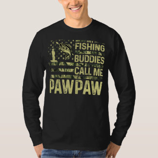 Mens私の魚釣り仲間は私をPawpaw Usa Patriotと呼ぶ Tシャツ
