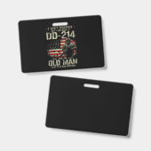 Mens私は完璧ではない私はDD-214の退役軍人を持っている バッジ (正面＆裏面)