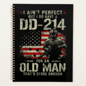 Mens私は完璧ではない私はDD-214の退役軍人を持っている プランナー手帳 (正面)