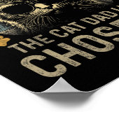 Mens私は猫のパパライフザ猫のパパを選択しなかった ポスター (角)