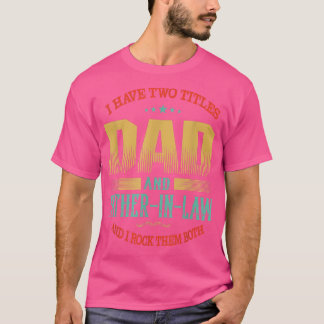 Mens私は2つのタイトルを持っているパパと法律家の父 Tシャツ