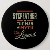 Mens義父の男の神話の伝説 缶バッジ (正面)