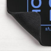 Mens自閉症の意識を支持ユニークするディスアを抱く マウスパッド (コーナー)