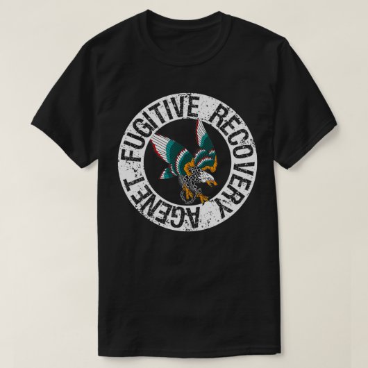 Mens逃亡犯罪人回収代行人 Tシャツ (デザイン正面)