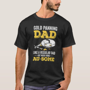 Mens金ゴールドパンニング金ゴールド探鉱者金ゴールド鉱山掘り Tシャツ