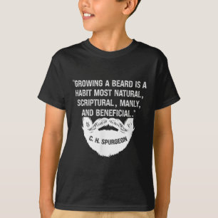 Mens髭を育てるのは自然な&Amp; Manly C. H. Tシャツ