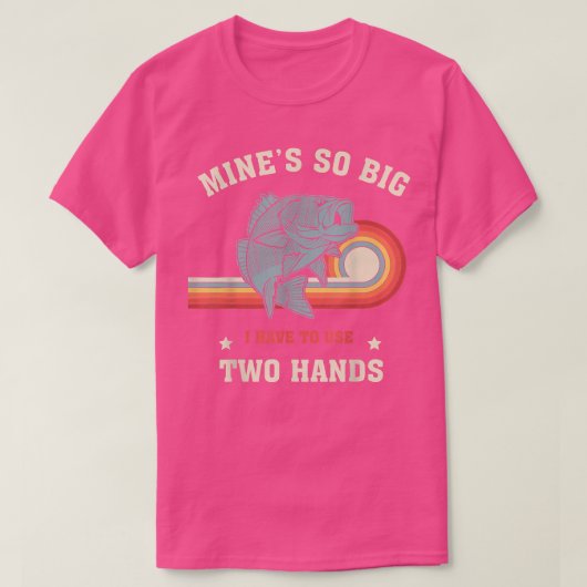 Mens魚釣りT鉱山ので、大きい私は2つのHaを使用する必要がある Tシャツ (デザイン正面)