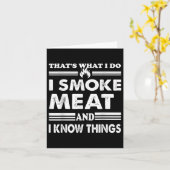 Mens おもしろい Bbq Thats私は肉と私を吸う カード (黄色い花)