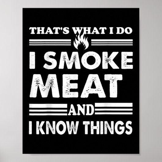 Mens おもしろい Bbq Thats私は肉と私を吸う ポスター (正面)