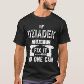 Mens もし Dziadek Can_t Fix It No One Can Can Poland Tシャツ (正面)