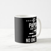 Mens もし Papou修正できない誰もツールSを渡すことはできない コーヒーマグカップ (正面右)