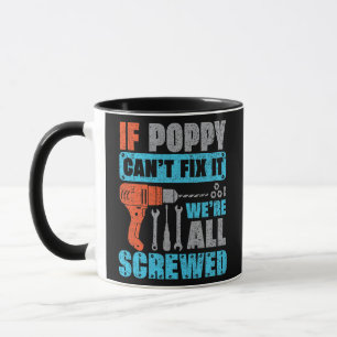 Mens もし Poppyは修正できない我々は全てがねじれている マグカップ