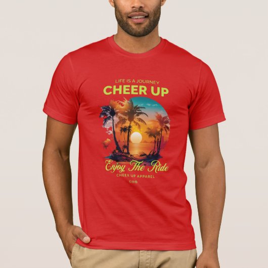 MEN'S 人生の旅を応援Tシャツ Tシャツ (正面)