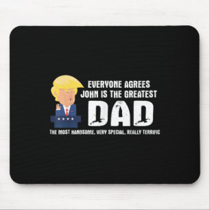 Mens 面白いトランプ 最大のダッド 引用 - ジョン マウスパッド