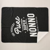 Mens 100%純粋なノノすごいギフト シェルパブランケット (正面(横))