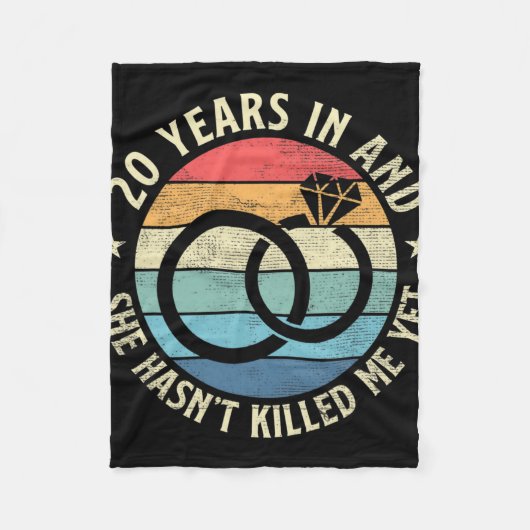 Mens 20年In &Amp；彼女は'；私を殺していないYe フリースブランケット (正面)