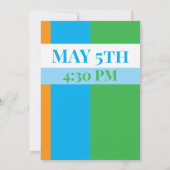 Mens 21st Birthday Invitation 招待状 (裏面)