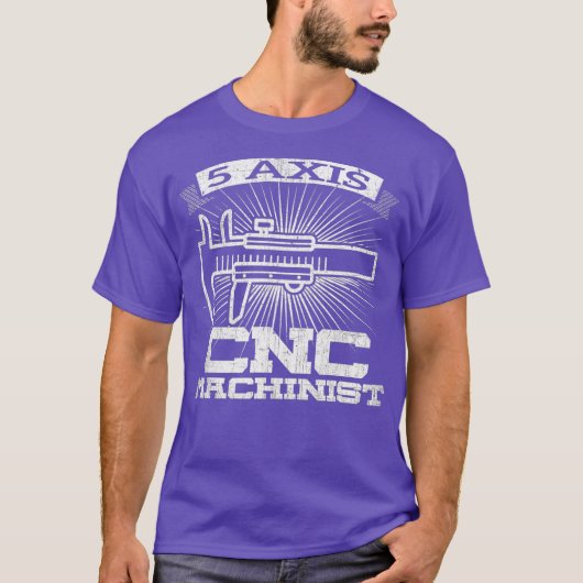Mens 5軸CNCマシニストエンジニアリングGCode Tシャツ (正面)