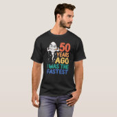 Mens 50誕生日ギャグドレス50年前の私は tシャツ (正面フル)