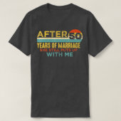 Mens 50th Wedding Anniversary Funny Husband 50 Yea Tシャツ (デザイン正面)